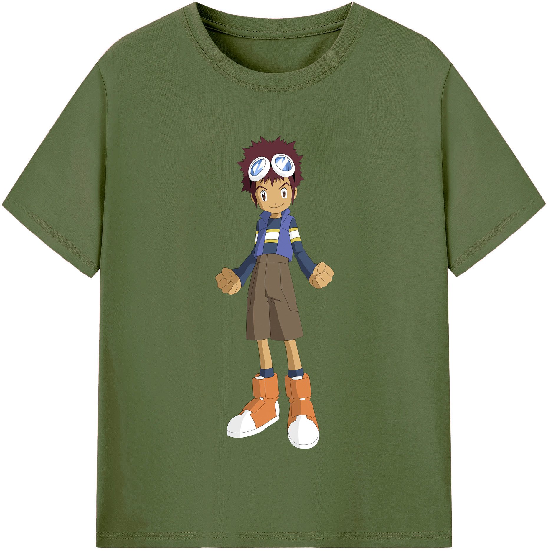 （画像用） Digimon デジタルモンスター/デジモン 綿100％半袖Tシャツ（フロントプリント）